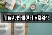 세종보건안마센터 조치원점