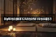 하늘특수청소냄새제거고독사청소쓰레기집청소유품정리