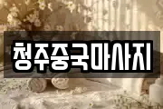 청주중국마사지
