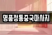 명품정통중국마사지