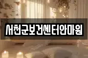 서천군보건센터안마원