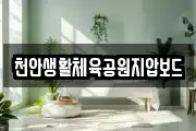 천안생활체육공원지압보드