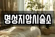 명성지압시술소