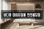 바디튠 마사지살롱 천안불당점