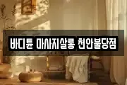 바디튠 마사지살롱 천안불당점