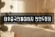 태후중국전통마사지 천안두정점