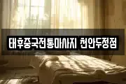 태후중국전통마사지 천안두정점