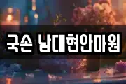 국손 남대현안마원