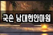 국손 남대현안마원