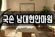 국손 남대현안마원