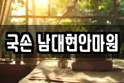 국손 남대현안마원