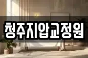 청주지압교정원