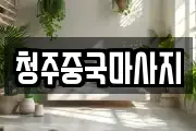 청주중국마사지