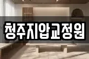 청주지압교정원
