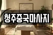 청주중국마사지