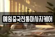 예원중국전통마사지케어
